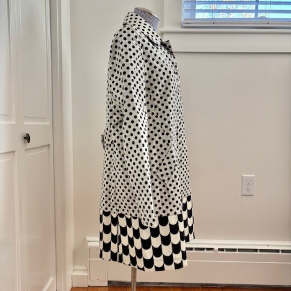 Desigual Black and White Coat Size 14 - Picture 3 of 8